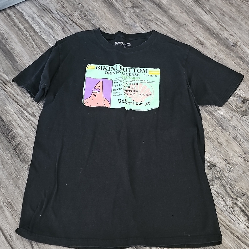 Nickelodeon Black T-Shirt with Bikini Bottom License Graphic